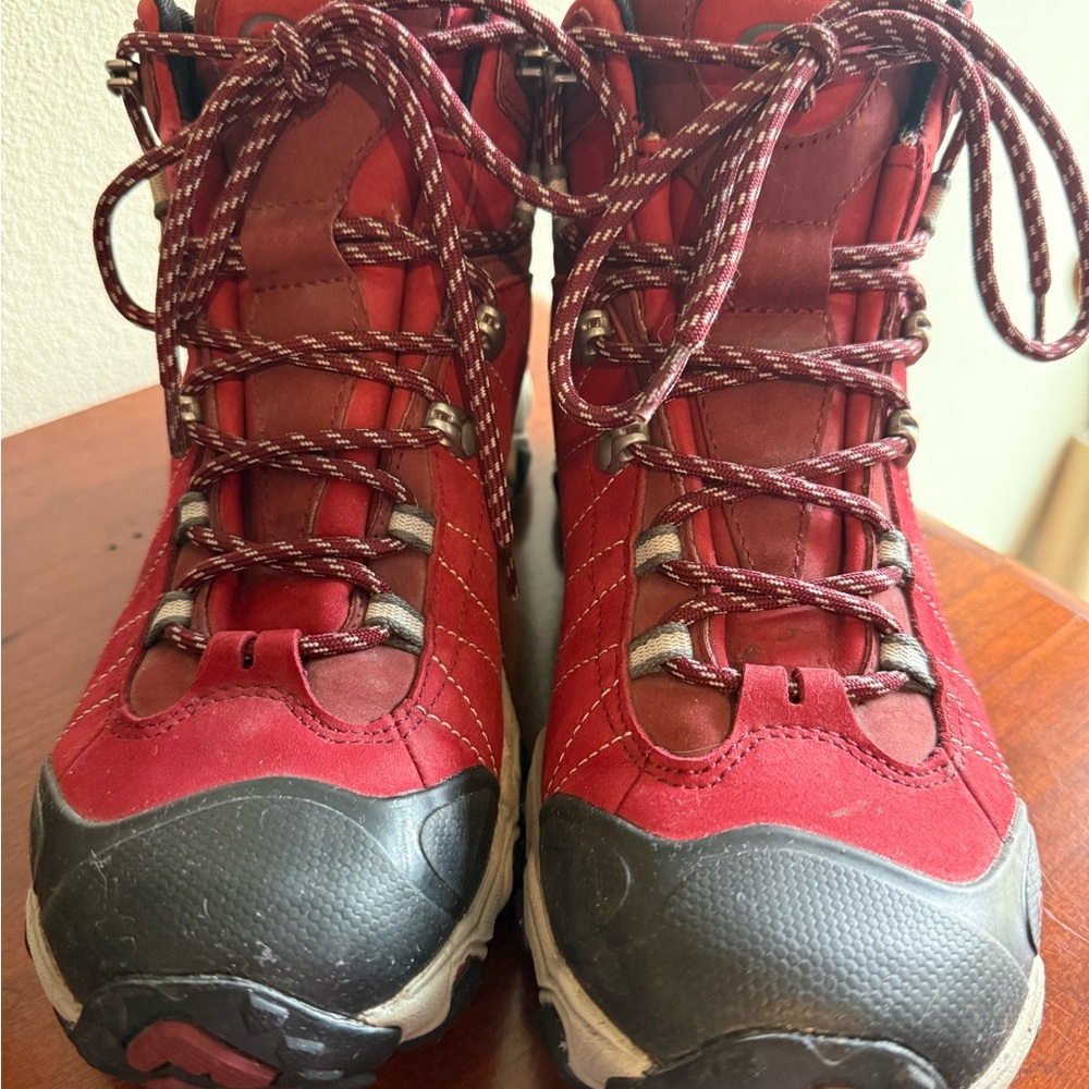 Women's Red Athletic Hiking Shoes